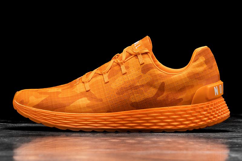 Nobull Neon Camo Ripstop Runner Women's Running Shoes Orange | USA J1801P